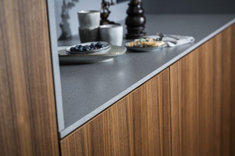 Küche Arbeitsfläche - Alpinova Grigio Leather Look